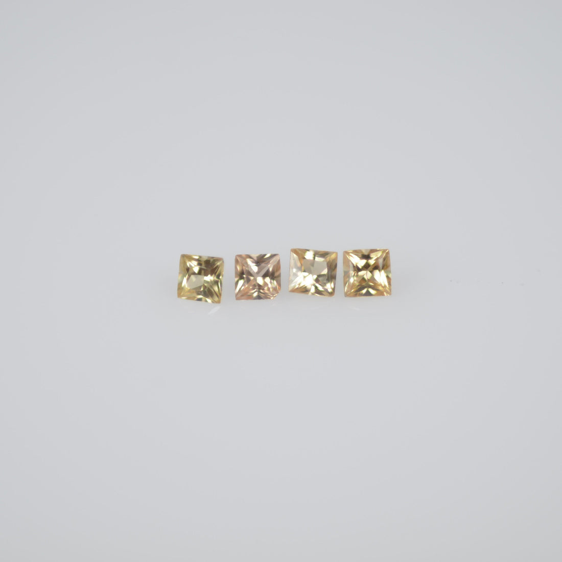 1.3-1.8 mm Natural Calibrated Yellow Sapphire Loose Gemstone Princess Cut