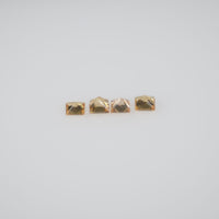 1.8-2.3 mm Natural Calibrated Yellow Sapphire Loose Gemstone Princess Cut