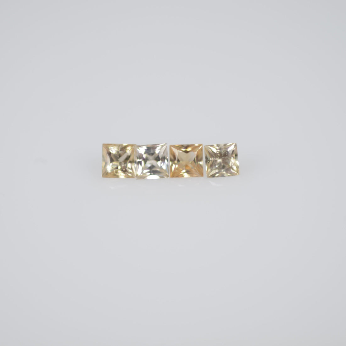 1.8-2.3 mm Natural Calibrated Yellow Sapphire Loose Gemstone Princess Cut