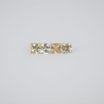 1.8-2.3 mm Natural Calibrated Yellow Sapphire Loose Gemstone Princess Cut