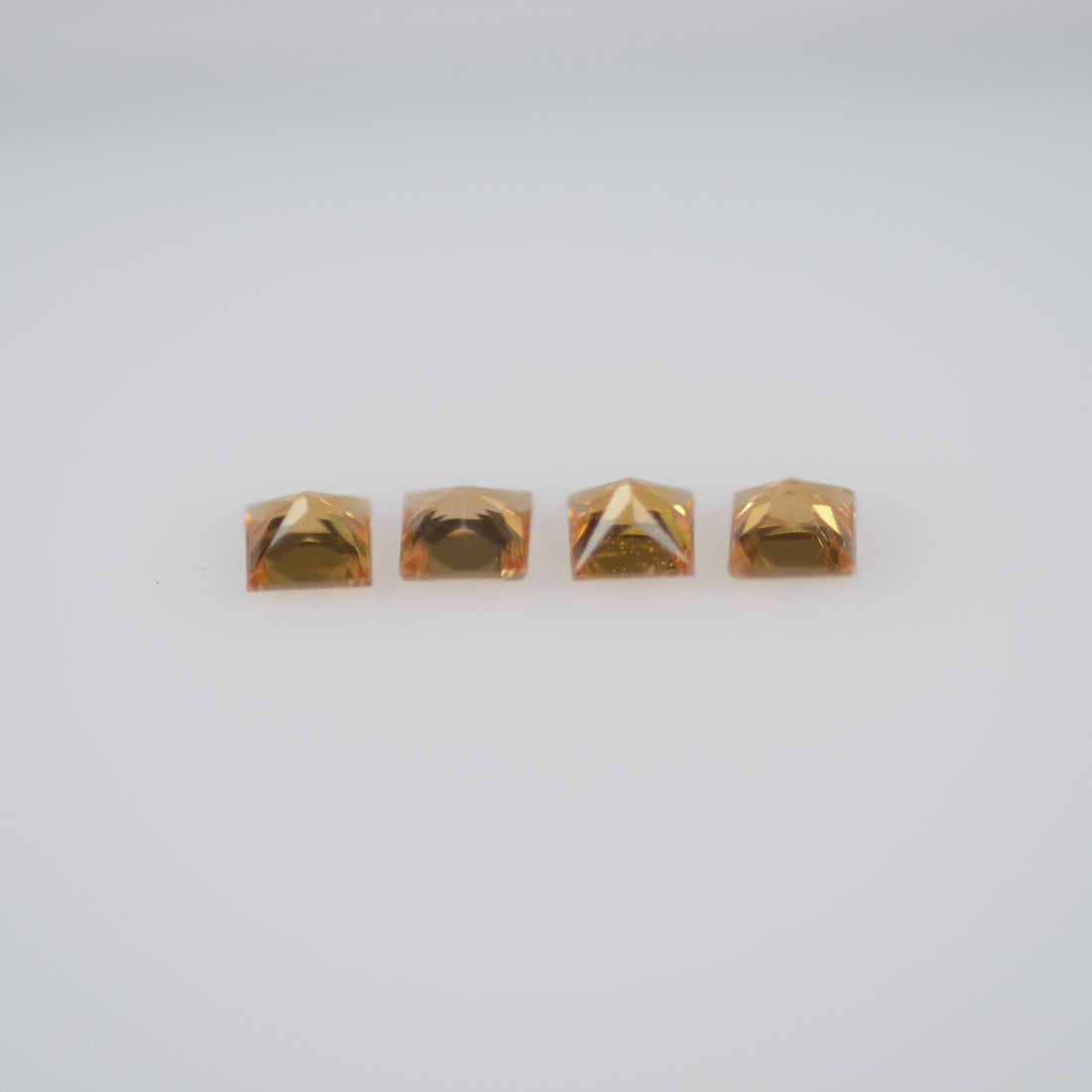 2.2-2.7 mm Natural Calibrated Yellow Sapphire Loose Gemstone Princess Cut