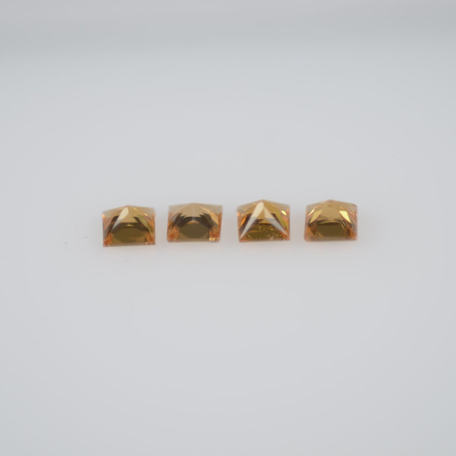 2.2-2.7 mm Natural Calibrated Yellow Sapphire Loose Gemstone Princess Cut