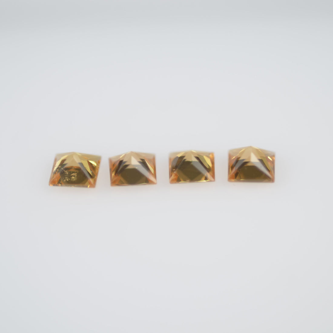 2.8-3.3 mm Natural Calibrated Yellow Sapphire Loose Gemstone Princess Cut