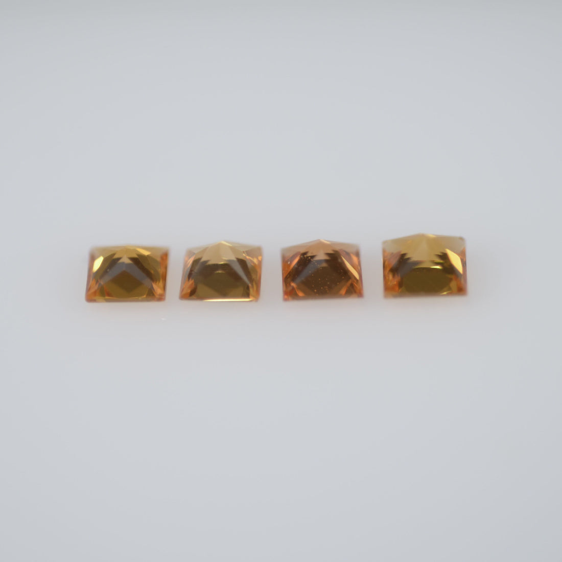 2.8-3.3 mm Natural Calibrated Yellow Sapphire Loose Gemstone Princess Cut