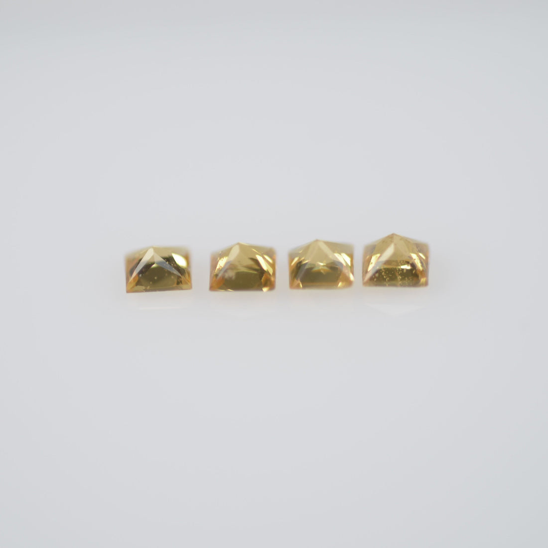 1.6-2.3 mm Natural Calibrated Yellow Sapphire Loose Gemstone Princess Cut