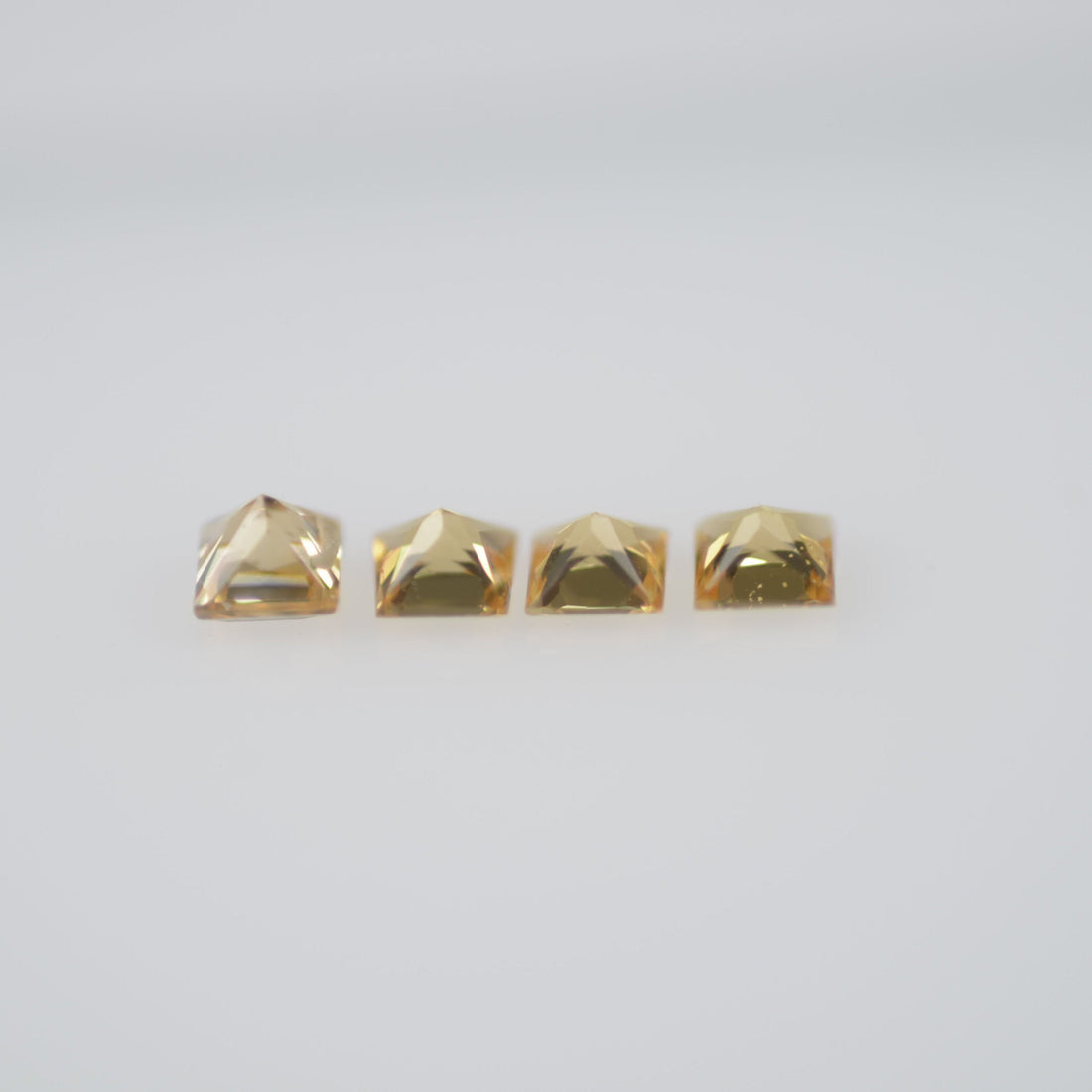 1.7-2.3 mm Natural Calibrated Yellow Sapphire Loose Gemstone Princess Cut