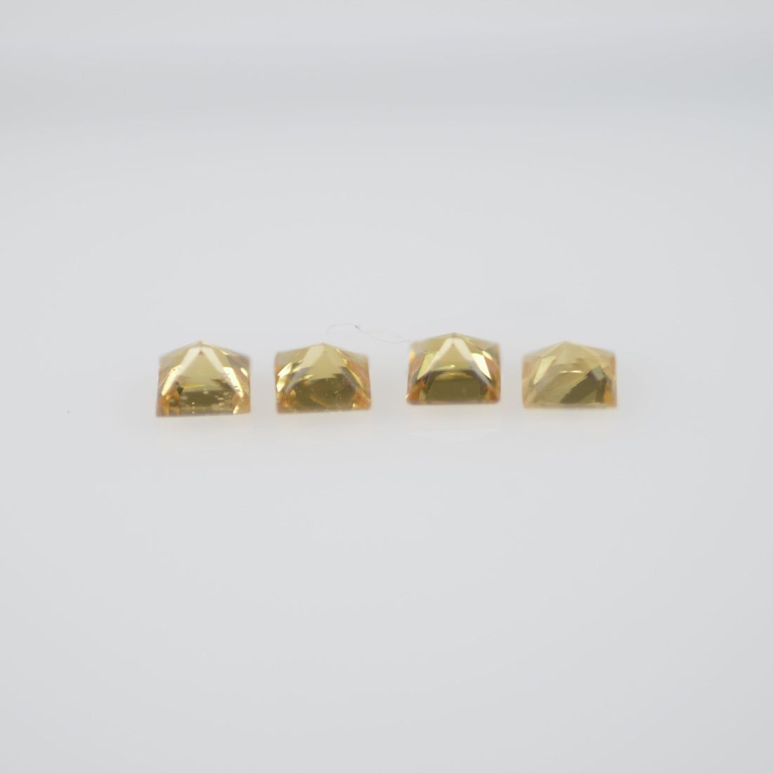 1.8-2.4 mm Natural Calibrated Yellow Sapphire Loose Gemstone Princess Cut