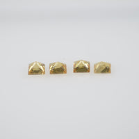 1.8-2.4 mm Natural Calibrated Yellow Sapphire Loose Gemstone Princess Cut