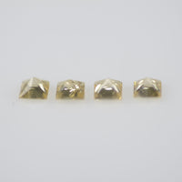 2.2-2.8 mm Natural Calibrated Yellow Sapphire Loose Gemstone Princess Cut