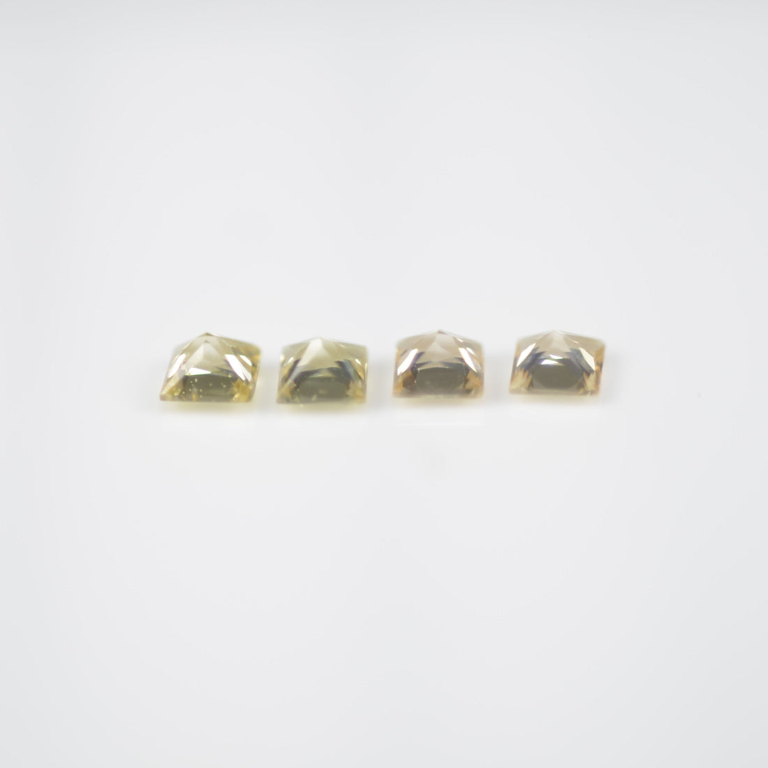 2.2-2.8 mm Natural Calibrated Yellow Sapphire Loose Gemstone Princess Cut