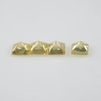 2.8-3.2 mm Natural Calibrated Yellow Sapphire Loose Gemstone Princess Cut