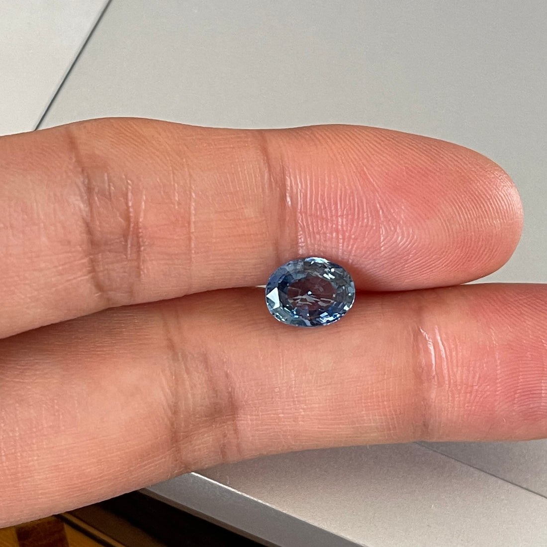 2.18 cts Unheated Natural Blue Sapphire Loose Gemstone Oval Cut Certified