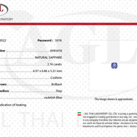 2.16 cts Natural Blue Sapphire Loose Gemstone Oval Cut Certified