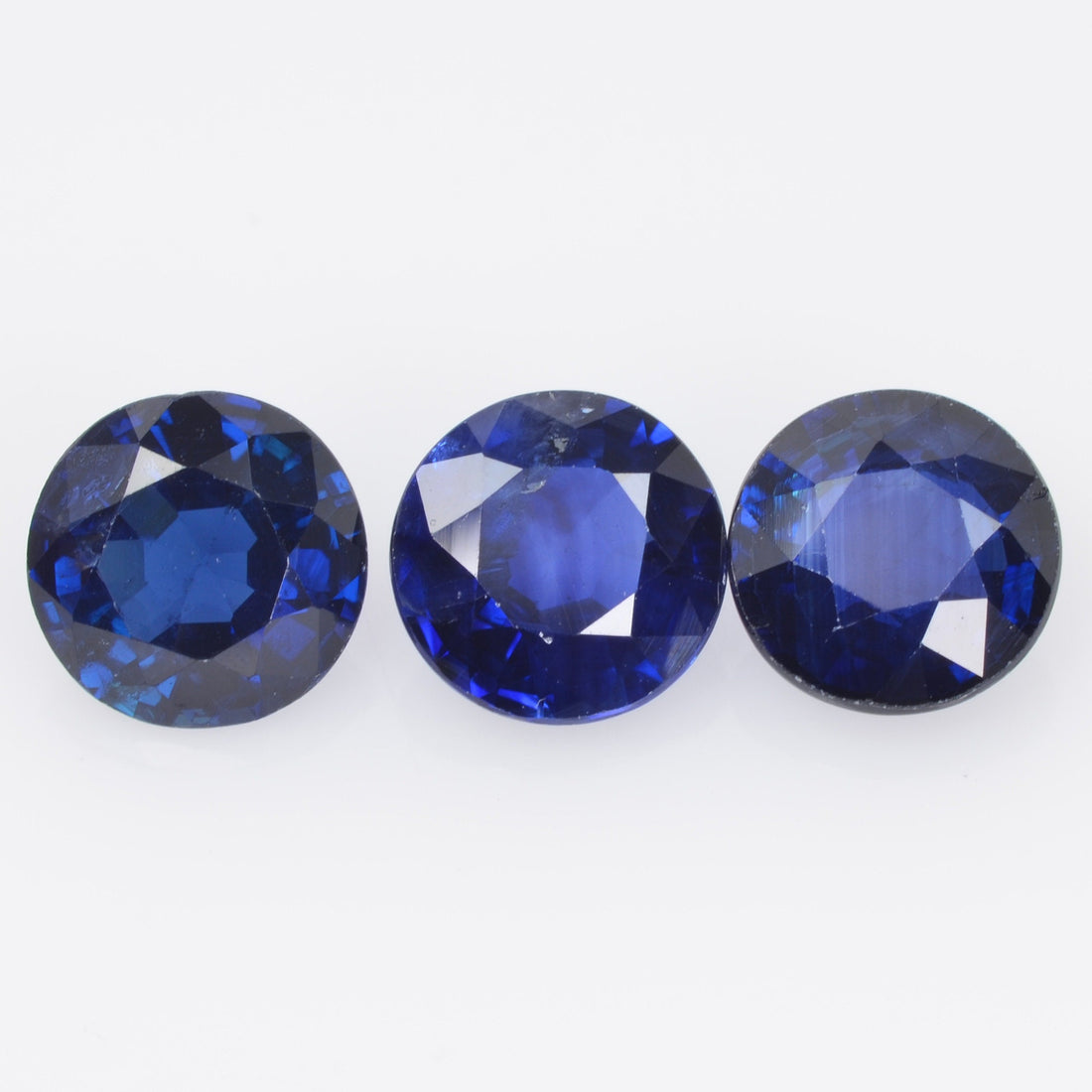 5.7-6.5 MM Natural Blue Sapphire Loose Gemstone Round Cut