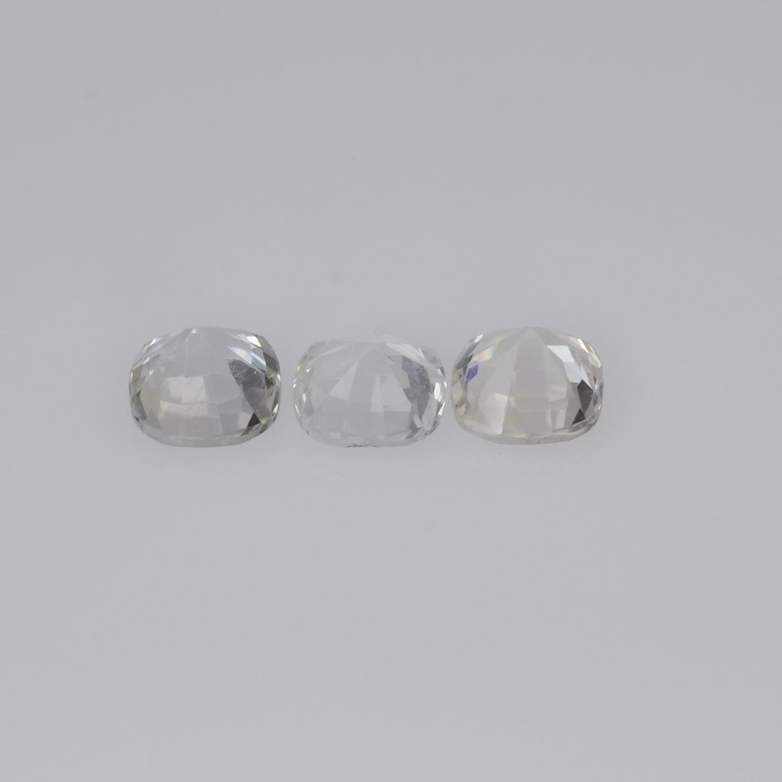 5x5 mm Natural Calibrated White Sapphire Loose Gemstone Cushion Cut