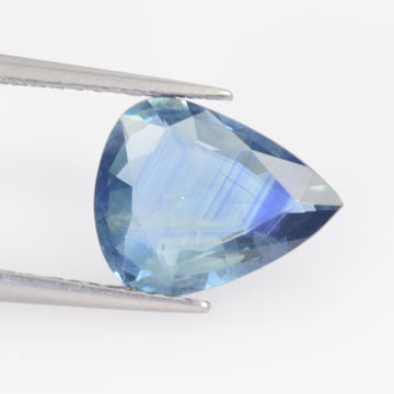 0.53 - 2.64 Cts Natural Bi color Blue Sapphire Loose Gemstone Pear Cut