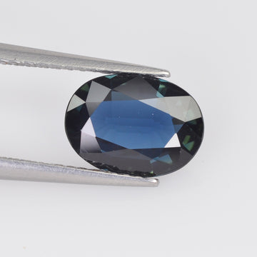 1.66 cts Natural Blue Sapphire Loose Gemstone Oval Cut