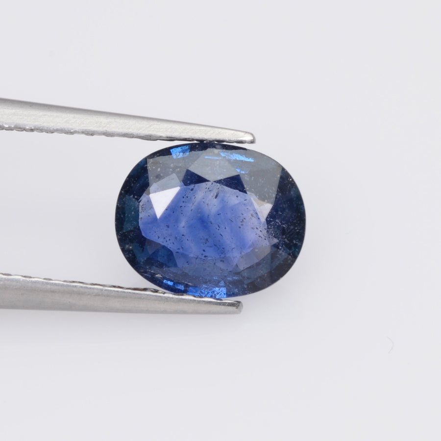 1.35-1.96 cts natural blue sapphire loose gemstone oval cut