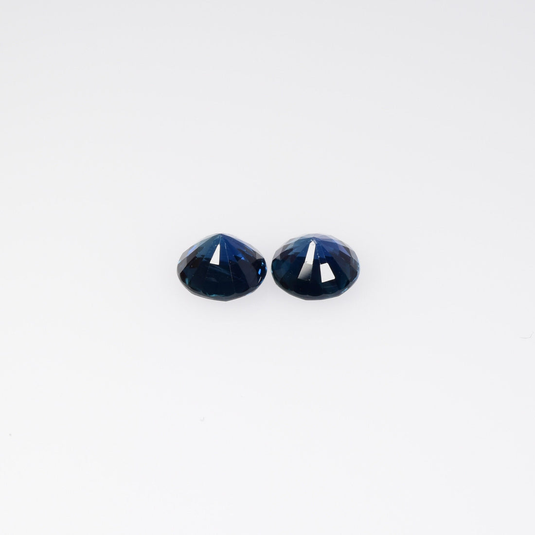 4.9-5.0 MM Natural Blue Sapphire Loose Pair Gemstone Round Cut