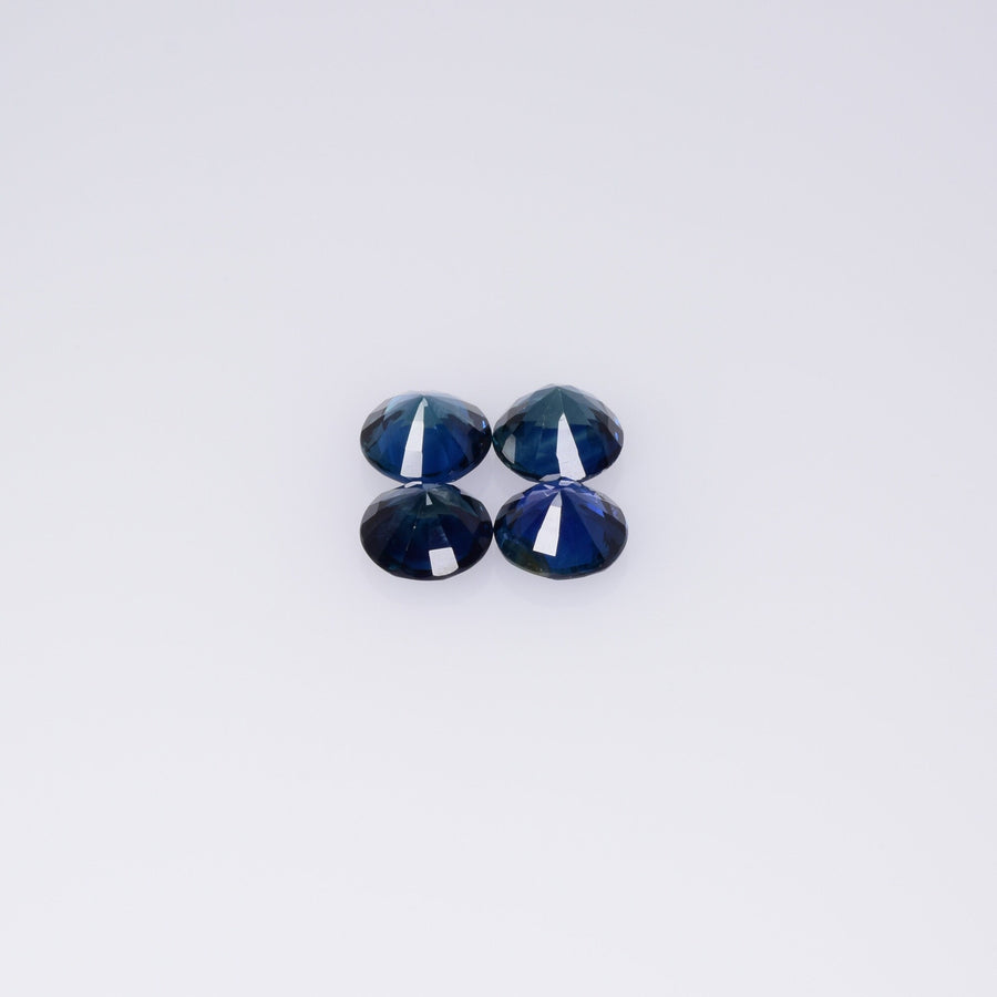 4.8-5.4 MM Natural Blue Sapphire Loose Gemstone Round Cut