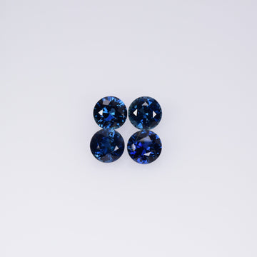 4.8-5.4 MM Natural Blue Sapphire Loose Gemstone Round Cut