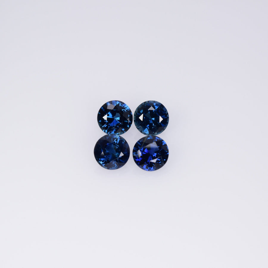 4.8-5.4 MM Natural Blue Sapphire Loose Gemstone Round Cut