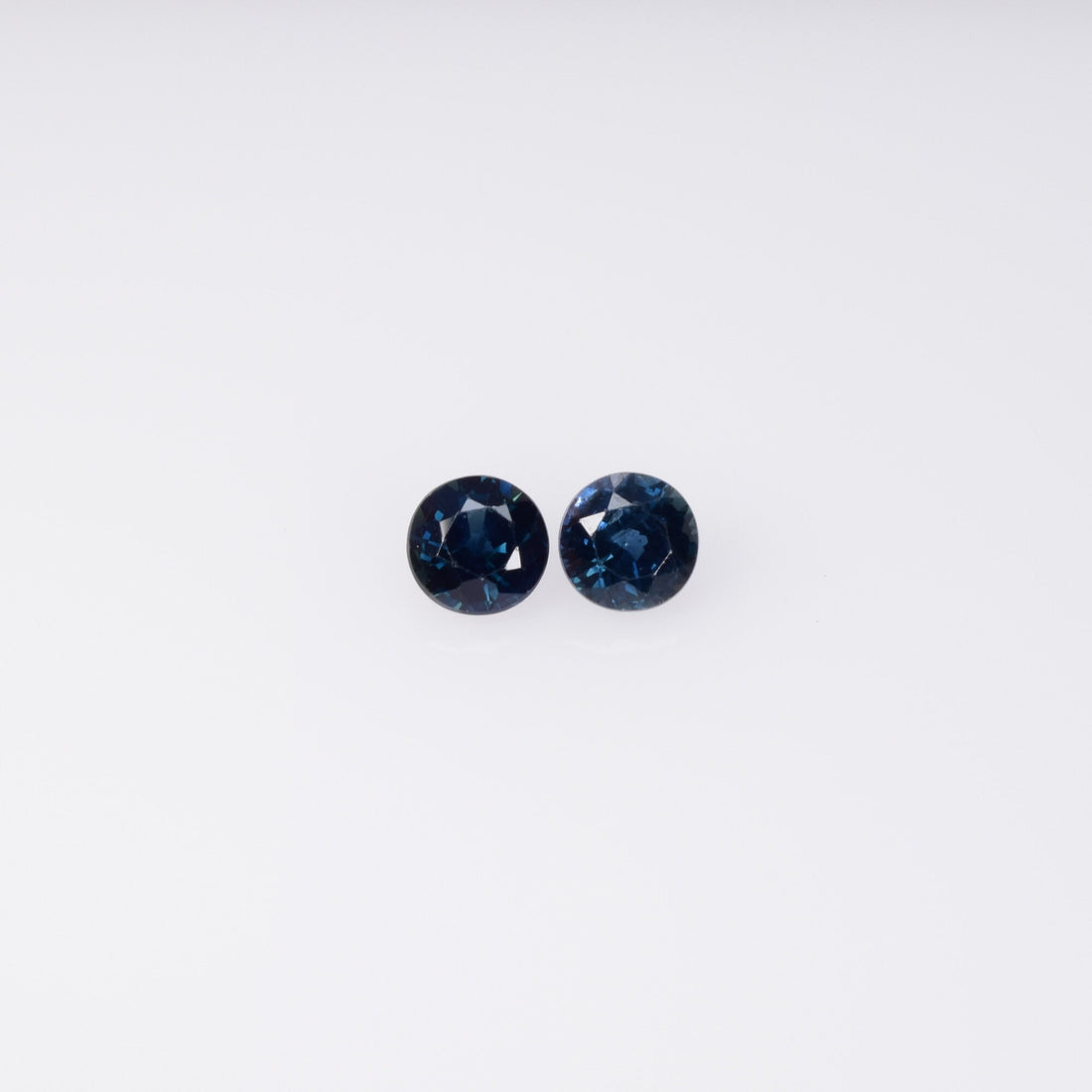 3.3-4.0 mm Natural Blue Sapphire Loose Pair Gemstone Round Cut