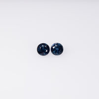 3.3-4.0 mm Natural Blue Sapphire Loose Pair Gemstone Round Cut