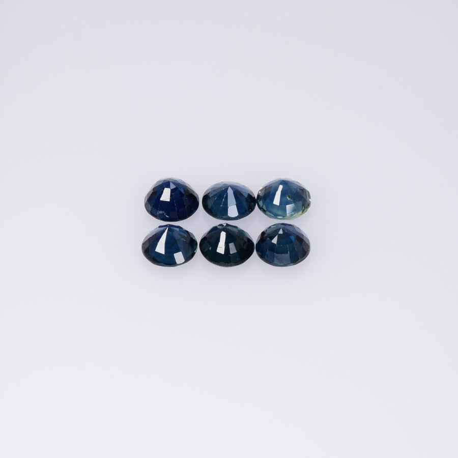 3.3-4.8 mm Natural Blue Sapphire Loose Gemstone Round Cut