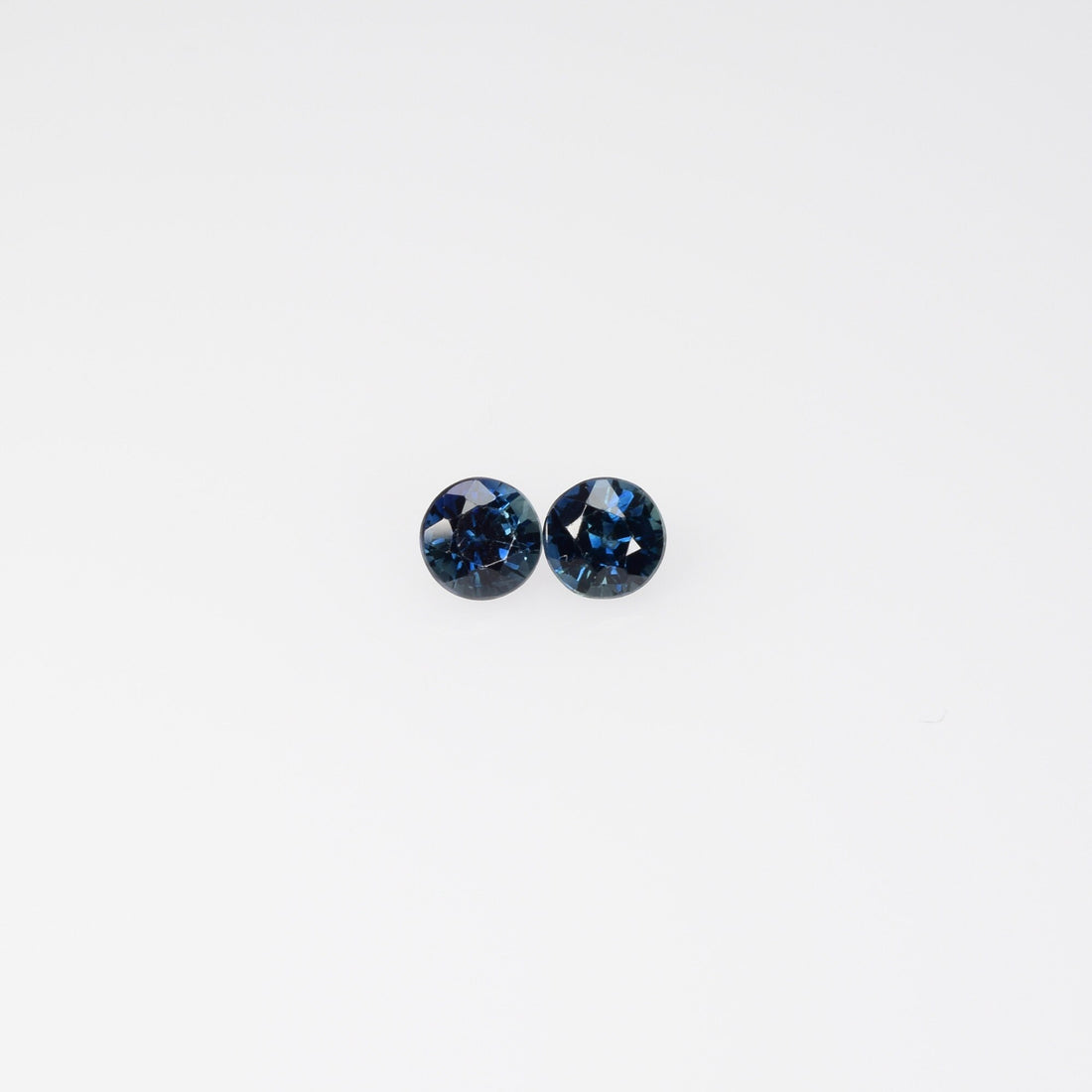 3.5-4.6 mm Natural Blue Sapphire Loose Pair Gemstone Round Cut