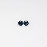 3.5-4.6 mm Natural Blue Sapphire Loose Pair Gemstone Round Cut