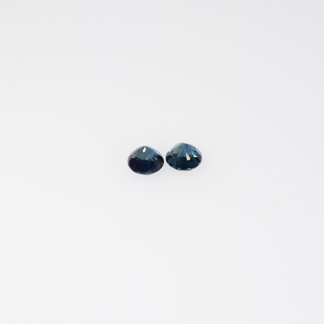 3.5-4.6 mm Natural Blue Sapphire Loose Pair Gemstone Round Cut