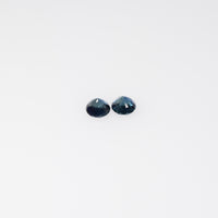 3.5-4.6 mm Natural Blue Sapphire Loose Pair Gemstone Round Cut