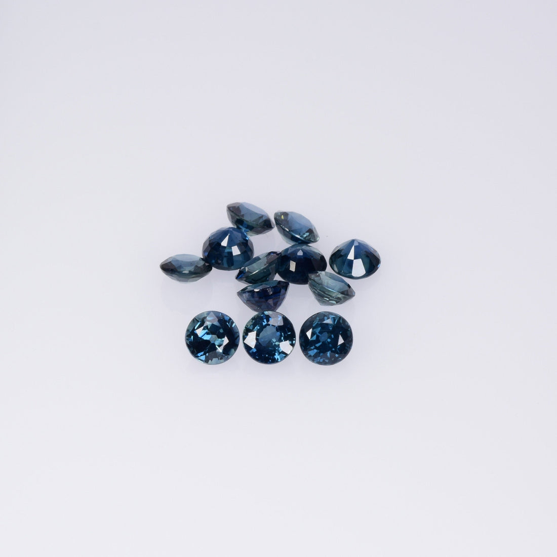 3.2-4.7 mm Natural Blue Sapphire Loose Gemstone Round Cut