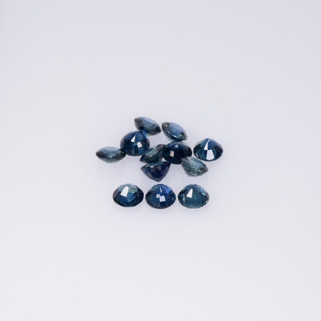 3.2-4.7 mm Natural Blue Sapphire Loose Gemstone Round Cut