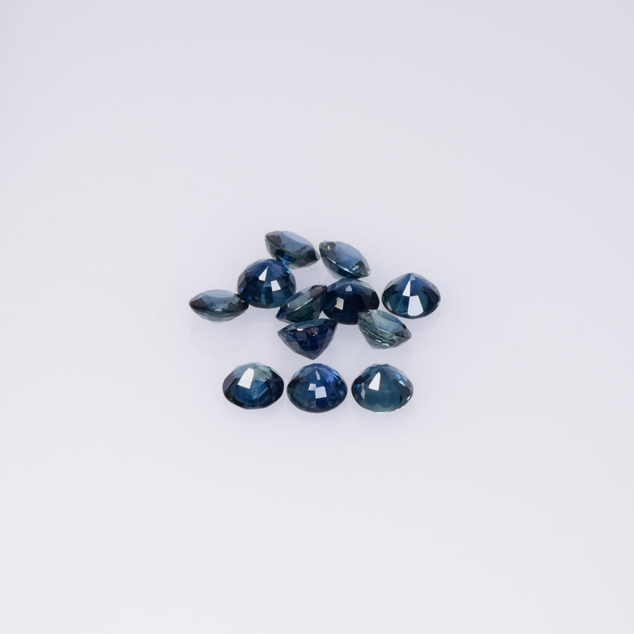 3.2-4.7 mm Natural Blue Sapphire Loose Gemstone Round Cut