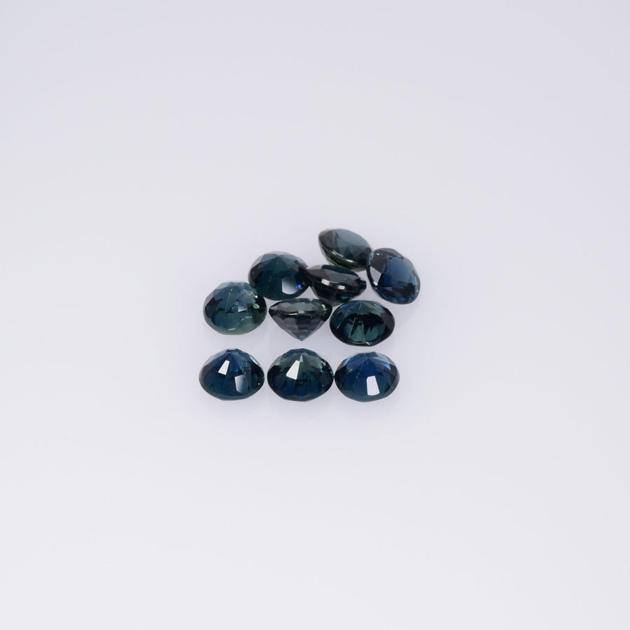 3.2-4.6mm Natural Blue Sapphire Loose Gemstone Round Cut