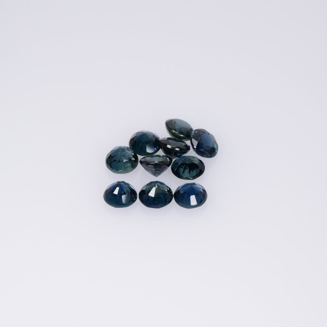 3.5-4.1 mm Natural Blue Sapphire Loose Pair Gemstone Round Cut