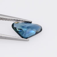 1.58 cts Natural Teal Blue Sapphire Loose Gemstone Trillion Cut