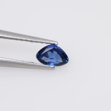 0.37-0.38 cts Natural Blue Sapphire Loose Gemstone Trillion and Pear Cut