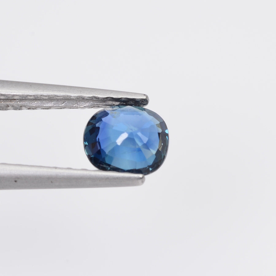 0.50 cts Natural Teal Blue Sapphire Loose Gemstone Cushion Cut