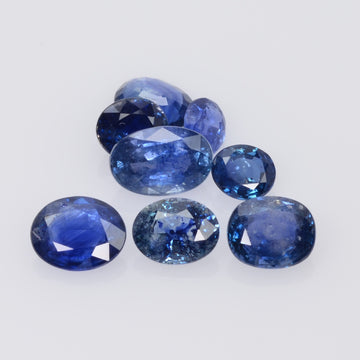 Lots Natural Blue Sapphire Loose Gemstone Oval Cut