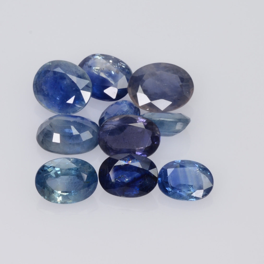 Lots Natural Blue Sapphire Loose Gemstone Oval Cut