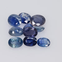 Lots Natural Blue Sapphire Loose Gemstone Oval Cut