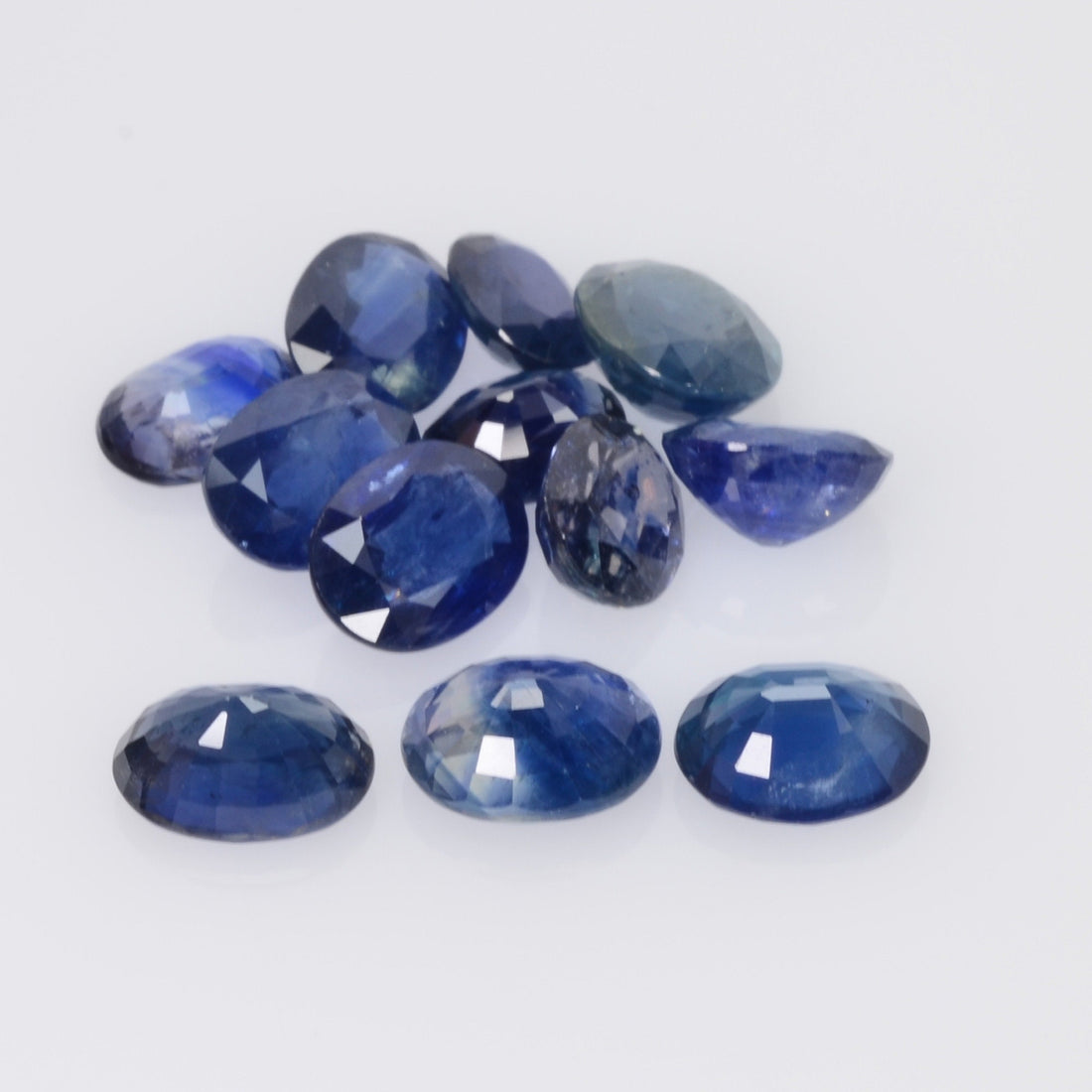 Lots Natural Blue Sapphire Loose Gemstone Oval Cut