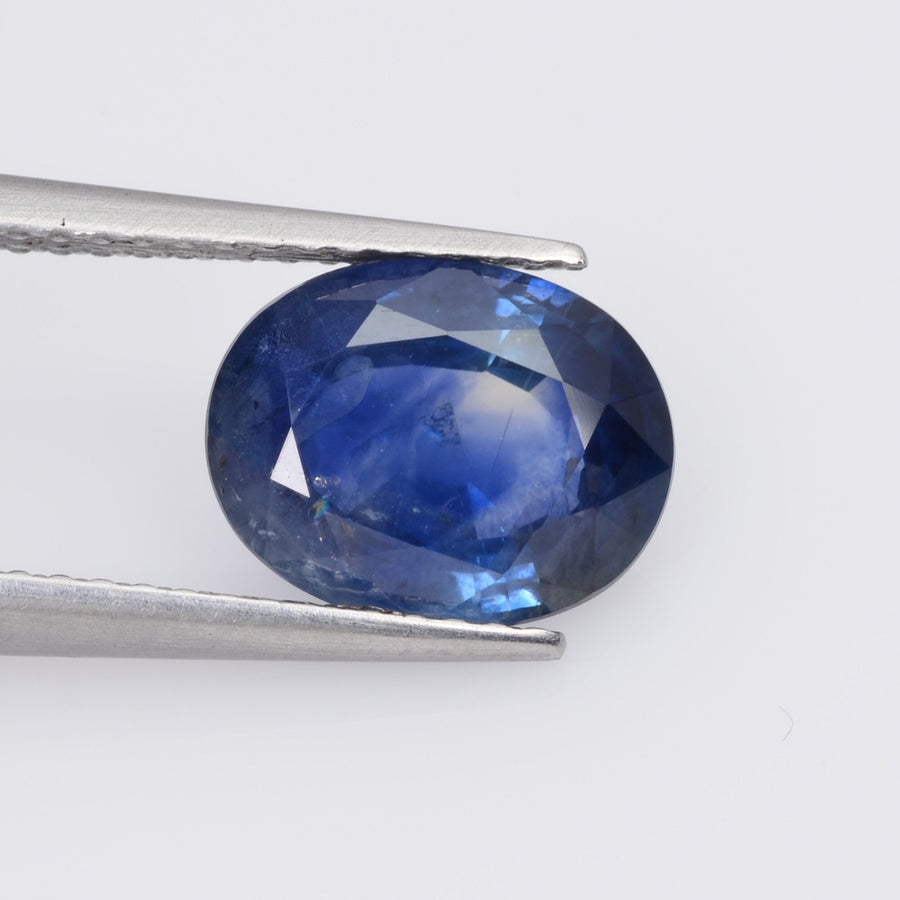 2.19-3.12 cts natural blue sapphire loose gemstone oval cut