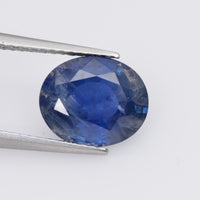 2.19-3.12 cts natural blue sapphire loose gemstone oval cut