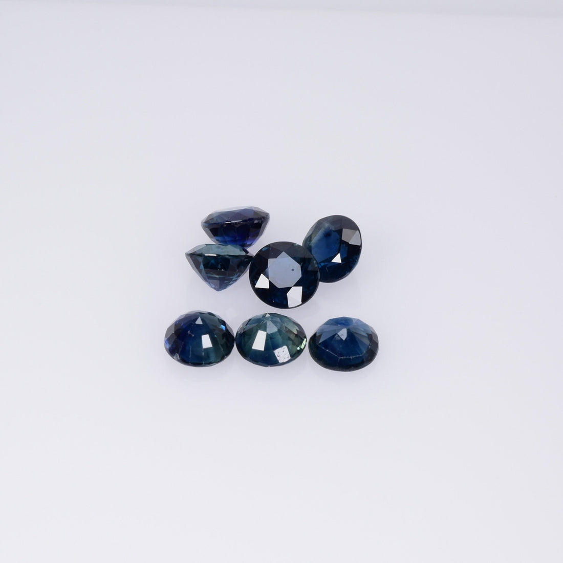 4.7-5.2 MM Natural Blue Sapphire Loose Gemstone Round Cut