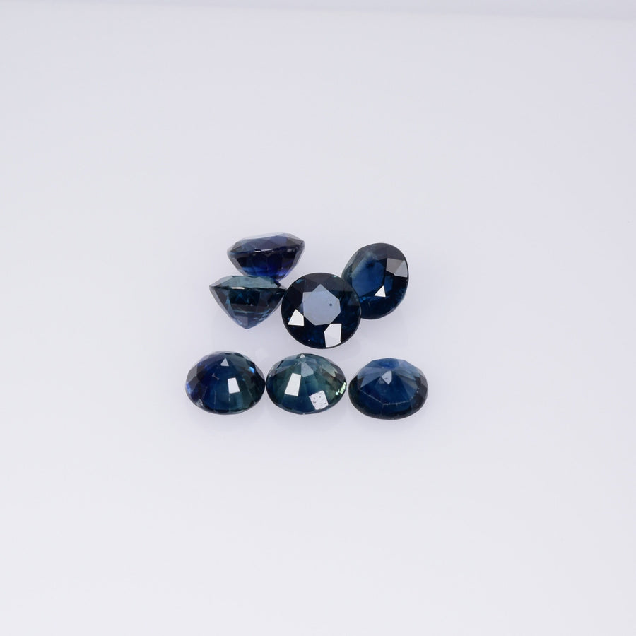 4.7-5.2 MM Natural Blue Sapphire Loose Gemstone Round Cut