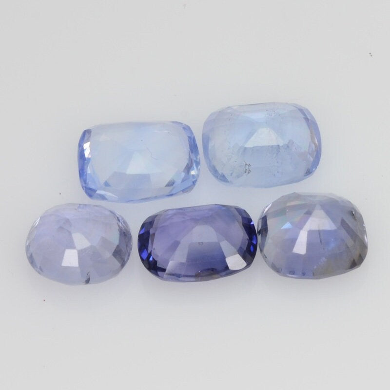 LOTS: Unheated Natural Blue Sapphire Loose Gemstone Oval Cut